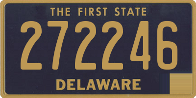 DE license plate 272246