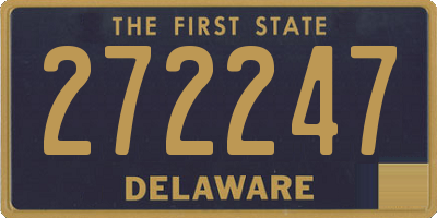 DE license plate 272247