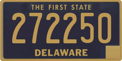 DE license plate 272250
