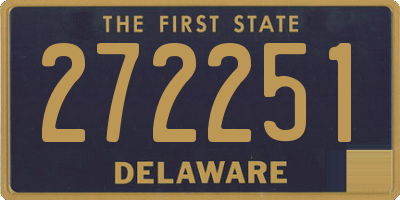 DE license plate 272251