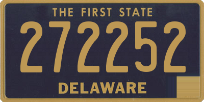 DE license plate 272252