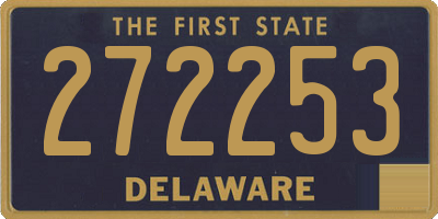 DE license plate 272253