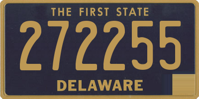 DE license plate 272255
