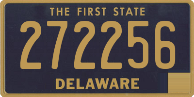 DE license plate 272256