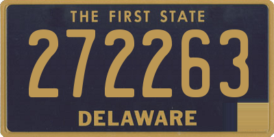 DE license plate 272263