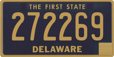 DE license plate 272269