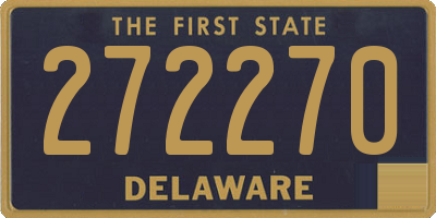 DE license plate 272270