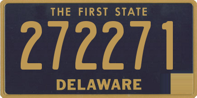 DE license plate 272271