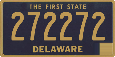 DE license plate 272272