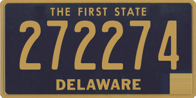DE license plate 272274