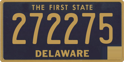 DE license plate 272275