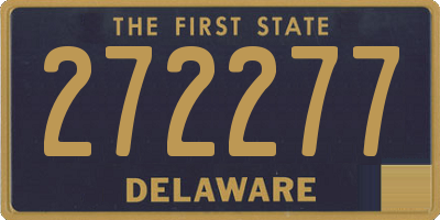 DE license plate 272277