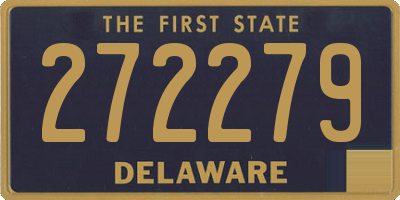 DE license plate 272279