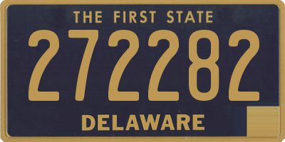 DE license plate 272282