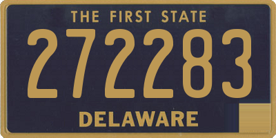 DE license plate 272283