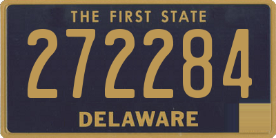 DE license plate 272284