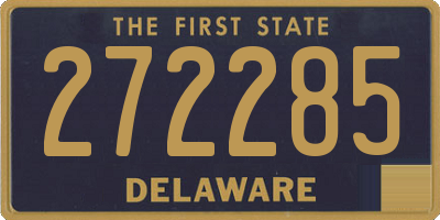 DE license plate 272285