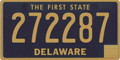 DE license plate 272287