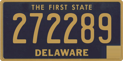 DE license plate 272289
