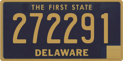 DE license plate 272291