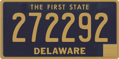 DE license plate 272292