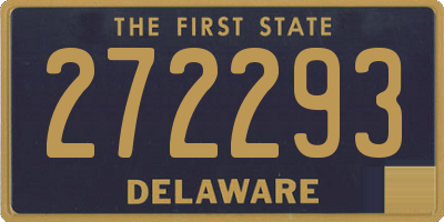 DE license plate 272293