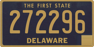 DE license plate 272296