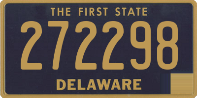 DE license plate 272298