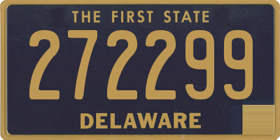 DE license plate 272299