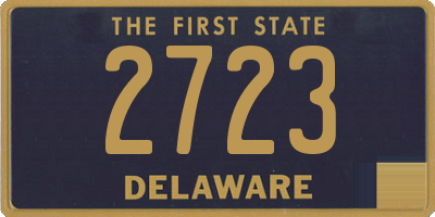 DE license plate 2723