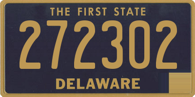 DE license plate 272302