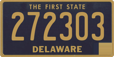 DE license plate 272303