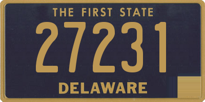 DE license plate 27231