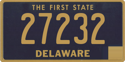 DE license plate 27232