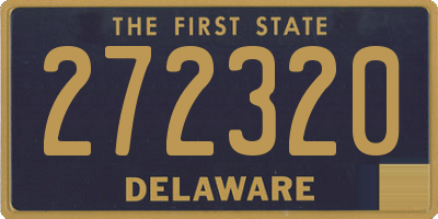 DE license plate 272320