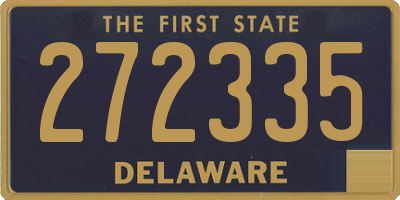 DE license plate 272335
