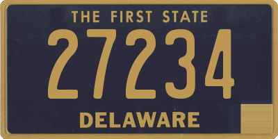 DE license plate 27234