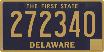 DE license plate 272340