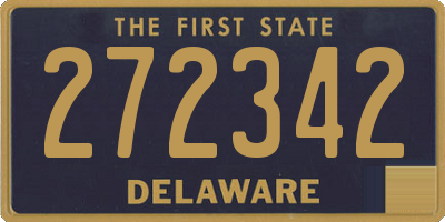 DE license plate 272342
