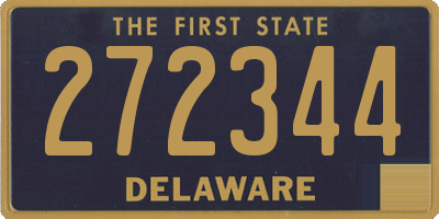 DE license plate 272344