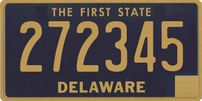DE license plate 272345