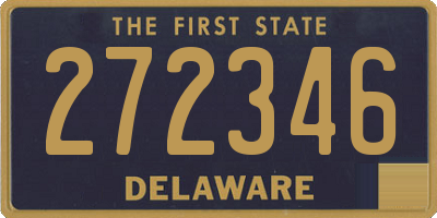 DE license plate 272346