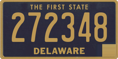 DE license plate 272348