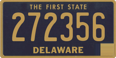 DE license plate 272356
