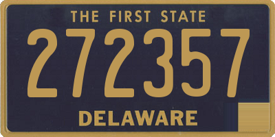 DE license plate 272357