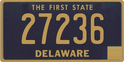 DE license plate 27236