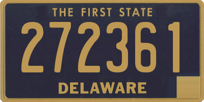 DE license plate 272361