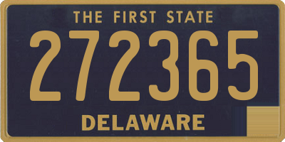 DE license plate 272365