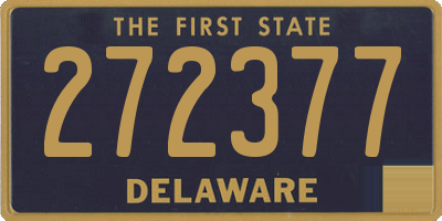 DE license plate 272377
