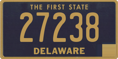 DE license plate 27238